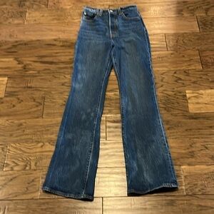 Levi’s Premium Denim Ribcage Boot High Rise Size 25